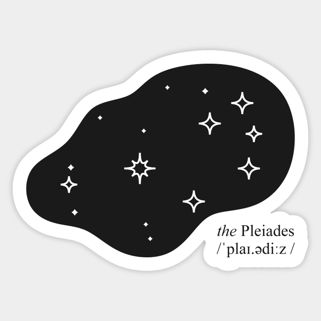 The Pleiades Sticker by aiymdesign